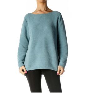 J.Jill Blue Textured Casual Sweater L